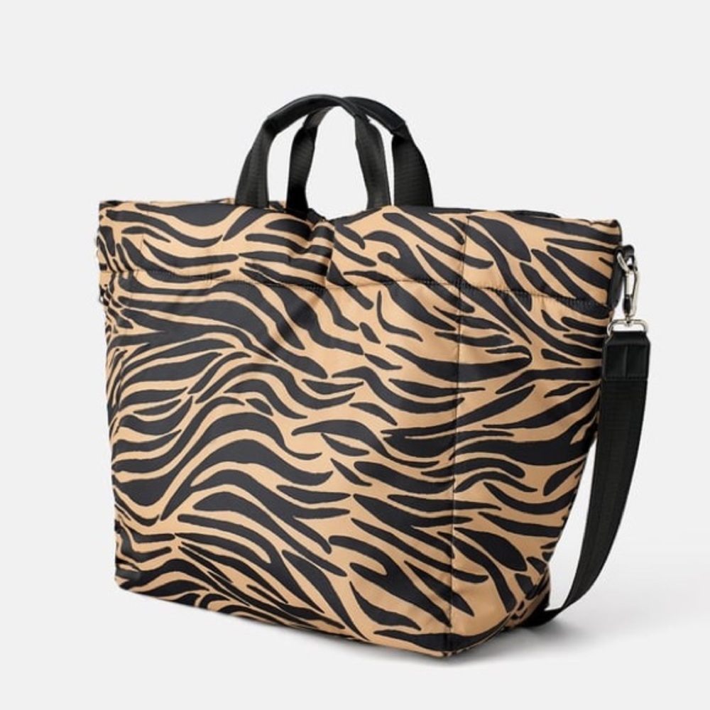 Zara quilted animal print shopper - Picture 2 of 7
